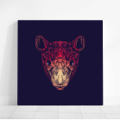 Chinese Zodiac Rat Wall Art Print | Japandi Decor Leinwanddruck