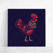 Chinese Zodiac Rooster Wall Art Print | Japandi Leinwanddruck