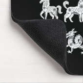 Chinese Zodiac Signs Lunar Chinese New Year Mousepad (Ecke)