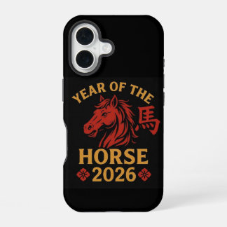 "Chinese Zodiac Year of the Horse 2026 iPhone 16 Hülle