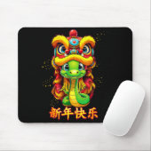 Chinese Zodiac Year Of The Snake 2025 Chinese New  Mousepad (Mit Mouse)