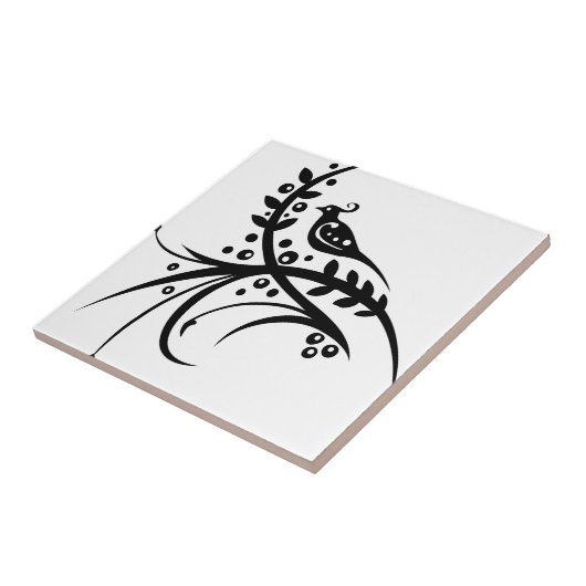 Chinesestrudel-Blumenmuster Fliese (Seite)