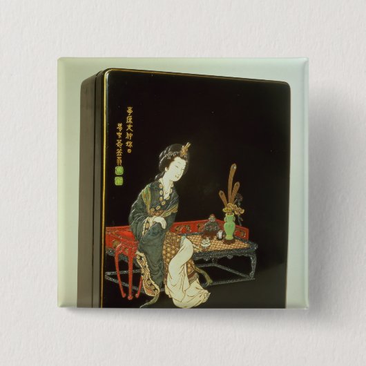 Chinesisch-ähnlicher Schreibenskasten Button (Vorderseite)