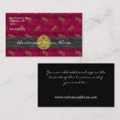 Chinesisch-Asiatische Gemusterte Visitenkarte (Vorne/Hinten)