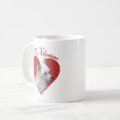 Chinesisch beglaubigt mein Valentin Kaffeetasse (Vorderseite Links)
