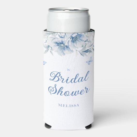 Chinesisch Blütenblume Modernes Brautparty kundens Selters Dosenkühler (Seltzer Vorderseite)