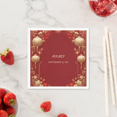 Chinesisch-Chinesisch-zweisprachiges Hei Bold-Brau Serviette (Beispiel)