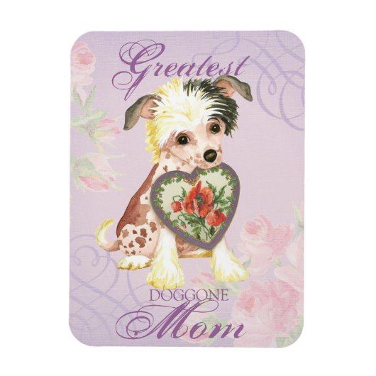 Chinesisch-Created-Heart-Mama Magnet (Vertikal)
