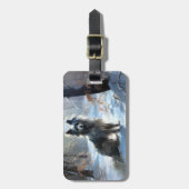 Chinesisch Created Let It Snow Weihnachten Gepäckanhänger (Vorderseite vertikal)