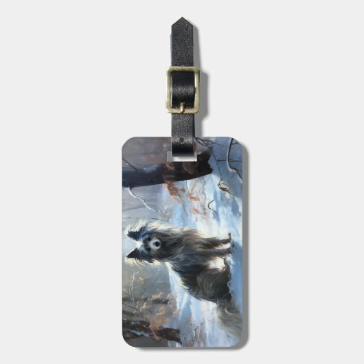 Chinesisch Created Let It Snow Weihnachten Gepäckanhänger (Vorderseite vertikal)