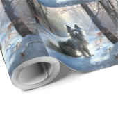 Chinesisch Created Let It Snow Weihnachten Geschenkpapier (Rolleneckpunkt)