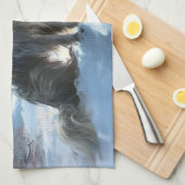 Chinesisch Created Let It Snow Weihnachten Geschirrtuch (Viertel Falte)