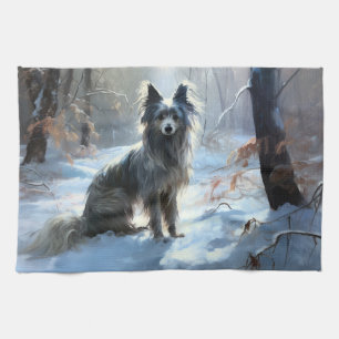 Chinesisch Created Let It Snow Weihnachten Geschirrtuch