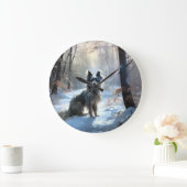 Chinesisch Created Let It Snow Weihnachten Große Wanduhr (Zuhause)