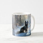 Chinesisch Created Let It Snow Weihnachten Kaffeetasse (VorderseiteRechts)