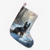 Chinesisch Created Let It Snow Weihnachten Kleiner Weihnachtsstrumpf (Vorderansicht (hängend))