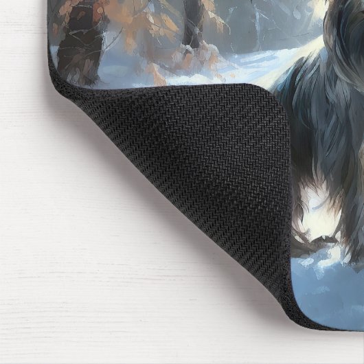 Chinesisch Created Let It Snow Weihnachten Mousepad (Ecke)