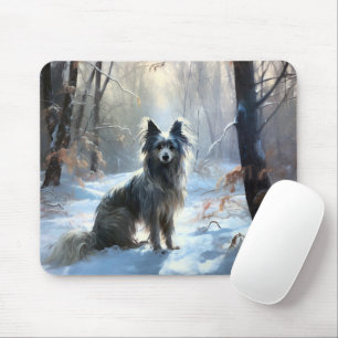 Chinesisch Created Let It Snow Weihnachten Mousepad