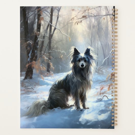 Chinesisch Created Let It Snow Weihnachten Planer (Rückseite)