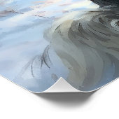 Chinesisch Created Let It Snow Weihnachten Poster (Ecke)