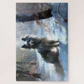 Chinesisch Created Let It Snow Weihnachten Puzzle (Vertikal)