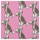 Chinesisch-Crested-Dog-Fabric Stoff (Muster)