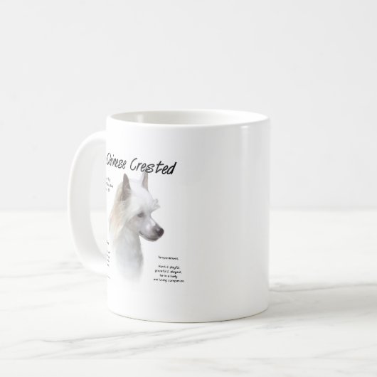 Chinesisch-Crested-History-Design Kaffeetasse (Vorderseite Links)