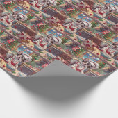 Chinesisch Crested Holiday Baking: Festliche Weihn Geschenkpapier (Ecke)