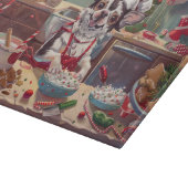 Chinesisch Crested Holiday Baking: Festliche Weihn Schneidebrett (Ecke)