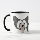 Chinesisch-Crested-Hund-Tasse Tasse (Links)