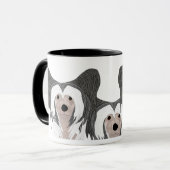 Chinesisch-Crested-Hund-Tasse Tasse (Vorderseite Links)