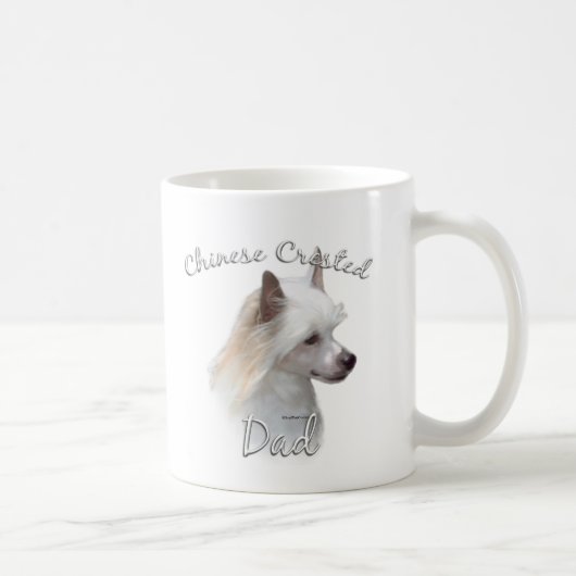 Chinesisch Crested (Pulver) Vater 2 Kaffeetasse (Rechts)