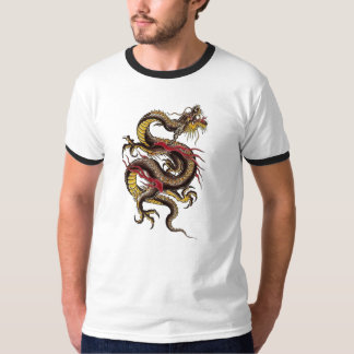 chinesisch-Drache-schwarz T-Shirt