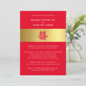 Chinesisch | Einladung zur Hochzeit (Stehend Vorderseite)
