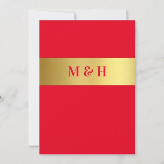 Chinesisch | Einladung zur Hochzeit (Rückseite)