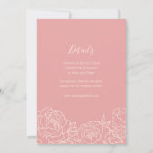 Chinesisch elegante Doppelglücksszension einladen Einladung (Rückseite)