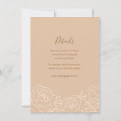 Chinesisch elegante Doppelglücksszension einladen Einladung (Rückseite)