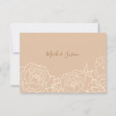 Chinesisch elegante Double Happiness Wedding RSVP (Rückseite)