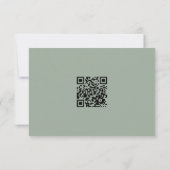 Chinesisch elegante Double Happiness Wedding RSVP (Rückseite)