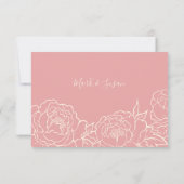 Chinesisch elegante Double Happiness Wedding RSVP (Rückseite)