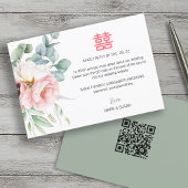 Chinesisch elegante Double Happiness Wedding RSVP