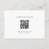 Chinesisch elegante Double Happiness Wedding RSVP (Rückseite)