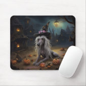 Chinesisch entkörnte Kürbisküren Halloween Beängst Mousepad (Mit Mouse)