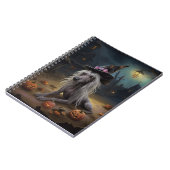 Chinesisch entkörnte Kürbisküren Halloween Beängst Notizblock (Linke Seite)