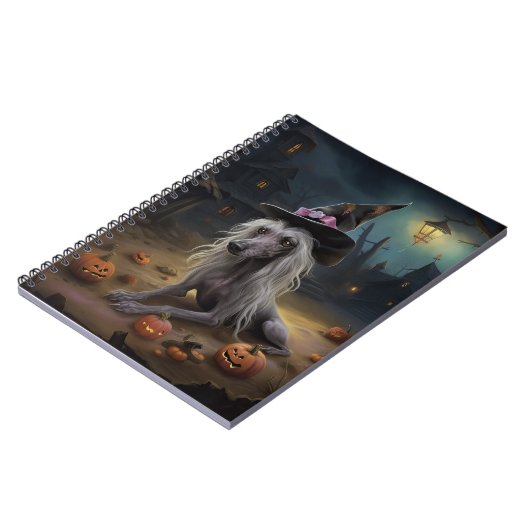 Chinesisch entkörnte Kürbisküren Halloween Beängst Notizblock (Linke Seite)