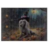 Chinesisch entkörnte Kürbisküren Halloween Beängst Schneidebrett (Vorderseite)