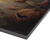 Chinesisch entkörnte Kürbisküren Halloween Beängst Schneidebrett (Ecke)