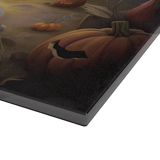 Chinesisch entkörnte Kürbisküren Halloween Beängst Schneidebrett (Ecke)