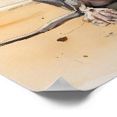 Chinesisch entworfen - Hundebeitrag Poster (Ecke)