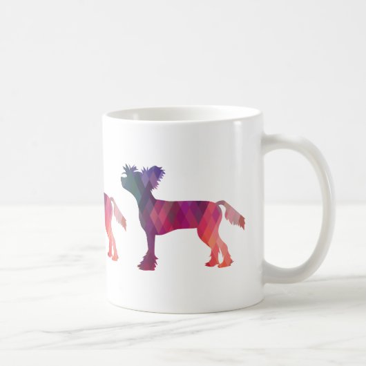 Chinesisch entworfene geometrische Muster-Silhouet Kaffeetasse (Rechts)